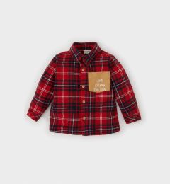 Снимка на DEFACTO Baby Boy Flannel Plaid Pocket Detailed Long Sleeve Shirt