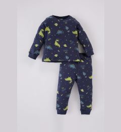 Снимка на DEFACTO Baby Boy Pajama Set Dinosaur Printed Crew Neck Long Sleeve Top Long Bottom