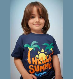 Снимка на DEFACTO Baby Boy Palm Pattern Short Sleeve T-Shirt