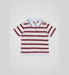 Снимка на DEFACTO Baby Boy Striped Pique Short Sleeve Polo T-Shirt