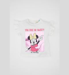 Снимка на DEFACTO Baby Girl Disney Mickey & Minnie Crew Neck Short Sleeve T-Shirt