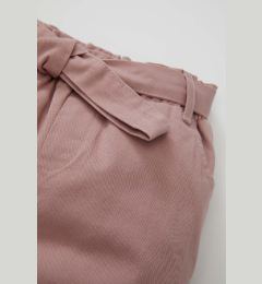 Снимка на DEFACTO Baby Girl Elastic Banded Leg Elastic Waist Belted Pocket Gabardine Trousers