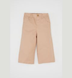 Снимка на DEFACTO Baby Girl Elastic Waist Elastic Pocket Beige Gabardine Trousers