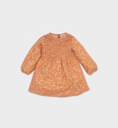 Снимка на DEFACTO Baby Girl Floral Long Sleeve Buttoned Twill Dress