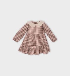 Снимка на DEFACTO Baby Girl Plaid Long Sleeve Flannel Dress