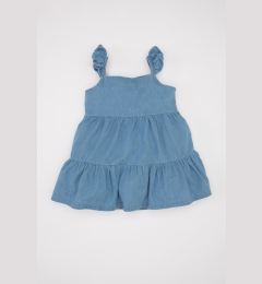 Снимка на DEFACTO Baby Girl Strappy Jean Dress