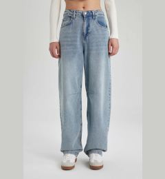 Снимка на DEFACTO Baggy Normal Waist Wide Fit Wide Leg Long Jean Trousers