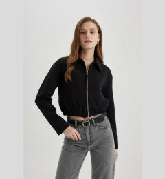 Снимка на DEFACTO Bomber Shirt Collar Blazer Jacket