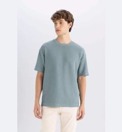 Снимка на DEFACTO Boxy Fit Crew Neck Short Sleeve Basic Plain T-Shirt