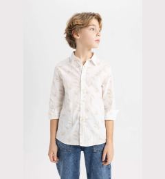 Снимка на DEFACTO Boy Patterned Long Sleeve Shirt