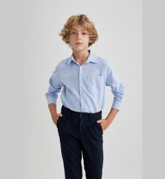 Снимка на DEFACTO Boys Blue Oxford Long Sleeve School Shirt