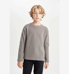 Снимка на DEFACTO Boy's Crew Neck Long Sleeve Basic Plain T-Shirt