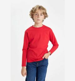 Снимка на DEFACTO Boy's Crew Neck Long Sleeve School T-Shirt K1686a624au