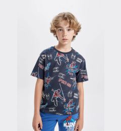 Снимка на DEFACTO Boy's Marvel Spiderman Crew Neck Short Sleeve T-Shirt