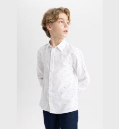 Снимка на DEFACTO Boy's Polo Neck Oxford Long Sleeve Shirt