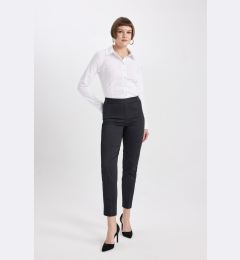 Снимка на DEFACTO Cigarette Satin Trousers Basic Plain Normal Waist Elasticated Straight Leg