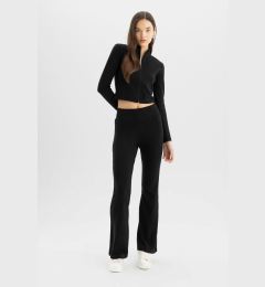 Снимка на DEFACTO Cool Flare Fit Ribbed Basic Trousers