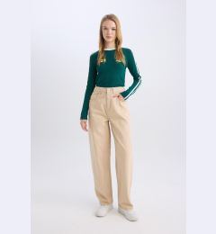 Снимка на DEFACTO Cool Gabardine Trousers Baggy Fit Regular Waist Pocket Plain Basic