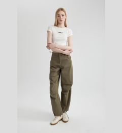 Снимка на DEFACTO Cool Parachute Gabardine Trousers with Pockets and Elastic Waistband