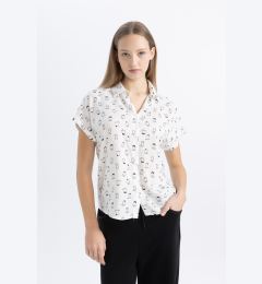 Снимка на DEFACTO Cool Patterned Short Sleeve Shirt