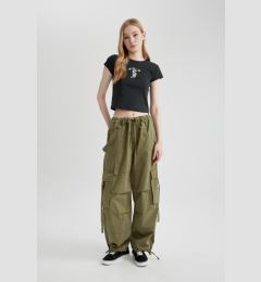 Снимка на DEFACTO Cool Wide Leg Cargo Gabardine Trousers