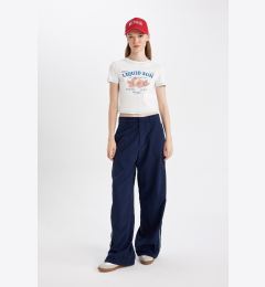 Снимка на DEFACTO Cool Wide Leg Regular Waist Trousers