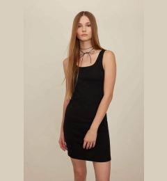 Снимка на DEFACTO Coool Bodycon Body-hugging Basic Plain Ribbed Camisole Sleeveless Mini Dress