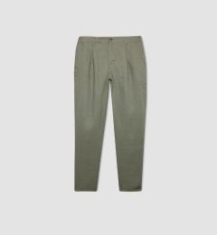 Снимка на DEFACTO Crop Linen Trousers with Double Leg Pockets