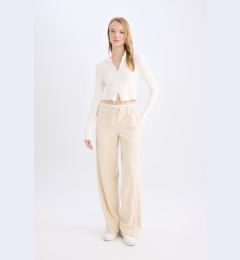 Снимка на DEFACTO Darted Trousers Wide Leg Normal Waist Wide Pocket Wide Leg