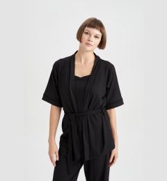 Снимка на DEFACTO Fall In Love Half Sleeve Dressing Gown