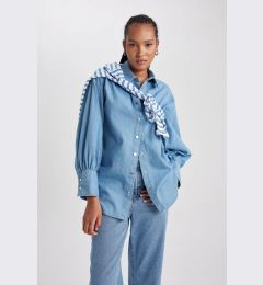 Снимка на DEFACTO Fashion Fit Long Sleeve Jean Shirt