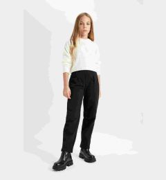 Снимка на DEFACTO Girl Black Straight Fit Straight Cut Elastic Waist Trousers