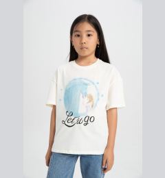 Снимка на DEFACTO Girl Frozen Relax Fit Crew Neck Short Sleeve T-Shirt