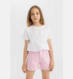 Снимка на DEFACTO Girl Relax Fit Crew Neck Short Sleeve T-Shirt