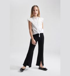 Снимка на DEFACTO Girl&#39;s Black Spanish Slit Leg Trousers