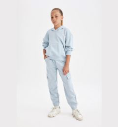 Снимка на DEFACTO Girls Cargo Pocket Elastic Waist Leg Jogger Sweatpants