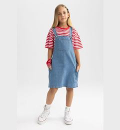 Снимка на DEFACTO Girl's Jean Salopette Dress