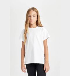 Снимка на DEFACTO Girls Regular Fit Crew Neck Short Sleeve T-Shirt