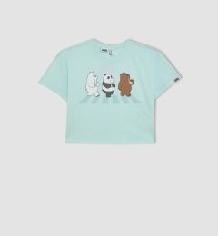 Снимка на DEFACTO Girl's We Bare Bears Crew Neck Short Sleeve T-Shirt