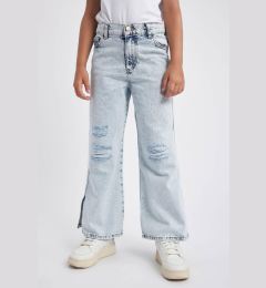 Снимка на DEFACTO Girl's Wide Leg Ripped Detailed Wide Leg Jeans