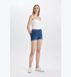 Снимка на DEFACTO High Waist Fold-Ankle Jean Shorts