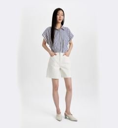 Снимка на DEFACTO High Waist Jean Bermuda Shorts