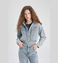 Снимка на DEFACTO Jean Shirt Jacket