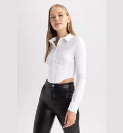 Снимка на DEFACTO Long Sleeve Corset Detailed Shirt