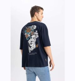 Снимка на DEFACTO Loose Fit Crew Neck Printed T-Shirt