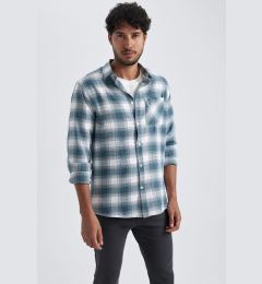 Снимка на DEFACTO Modern Fit Checkered Long Sleeve Shirt