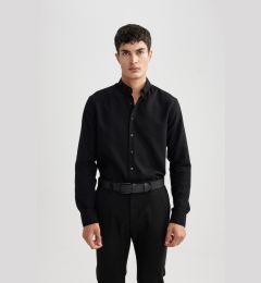 Снимка на DEFACTO Modern Fit Textured Long Sleeve Shirt