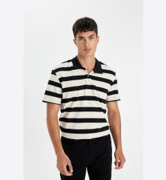 Снимка на DEFACTO New Regular Fit Striped Short Sleeve Polo Shirt