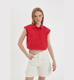 Снимка на DEFACTO Oversize Fit Flared Cotton Sleeveless Shirt