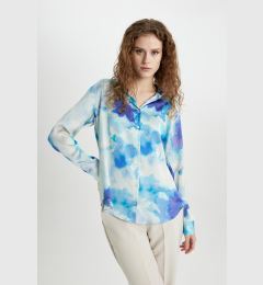 Снимка на DEFACTO Oversize Fit Patterned Satin Long Sleeve Shirt